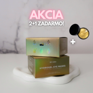 2+1 ZADARMO! Hydrogélové Masky s 24k zlatom (3ks)